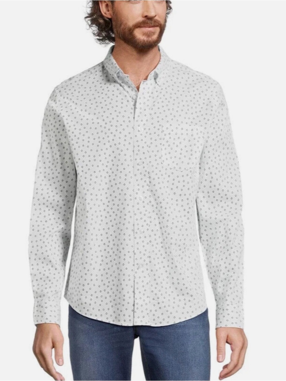 NWT George classic fit long-sleeve button-down shirt